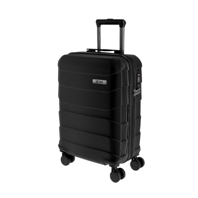 Trolley de viaje con carcasa rígida texturizada y candado TSA 40L