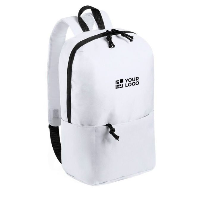 Mochila serigrafiada para marketing de poliéster resistente