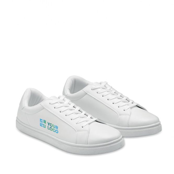 Zapatillas ligeras de PU con suela de goma vista de impresión