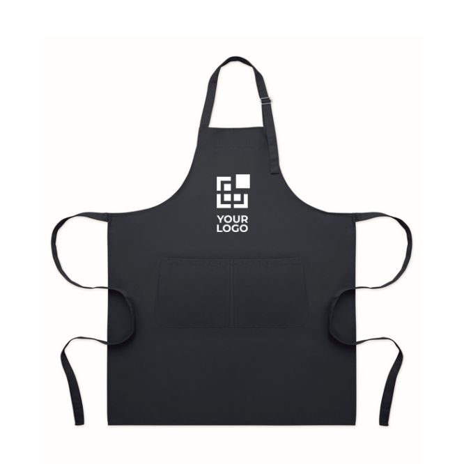Delantal largo ajustable de polialgodón 240 g/m²