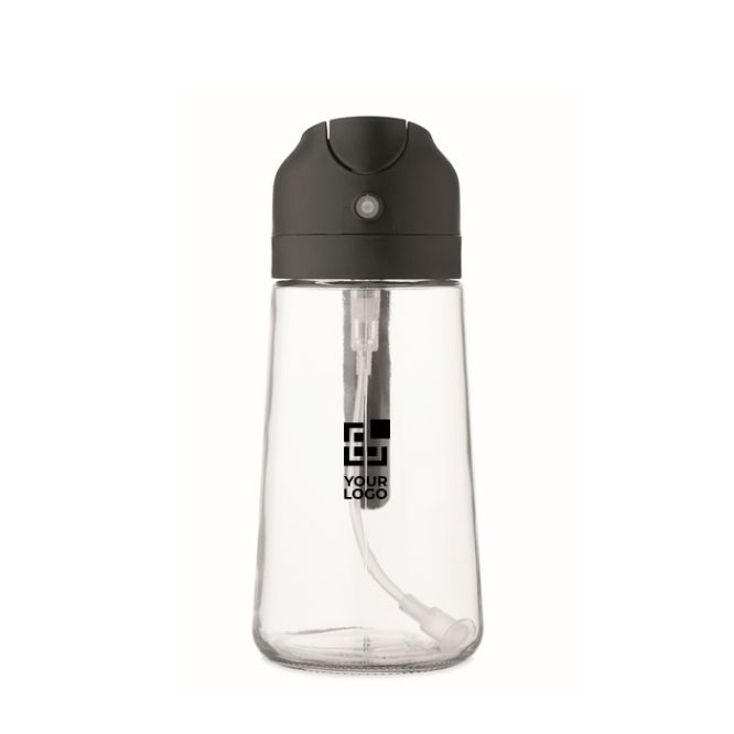Dispensador de aceite 2 en 1 de vidrio con tapa 450ml