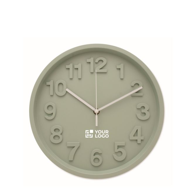 Reloj de pared en acabado mate con movimiento silencioso