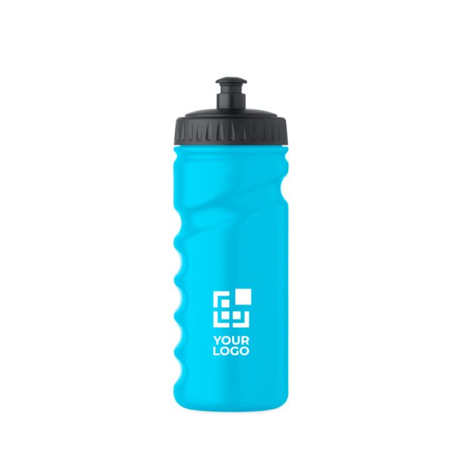 Botella deportiva antigoteo de plástico con buen agarre 500 ml