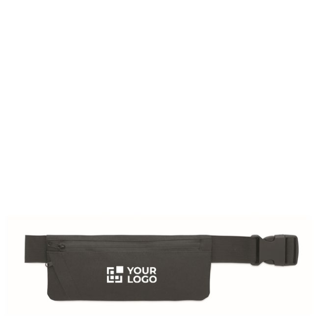 Riñonera de running en poliéster RPET 600D con cremallera