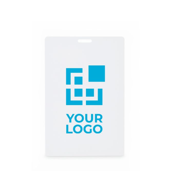Identificador para lanyard con ranura 12 x 8 cm