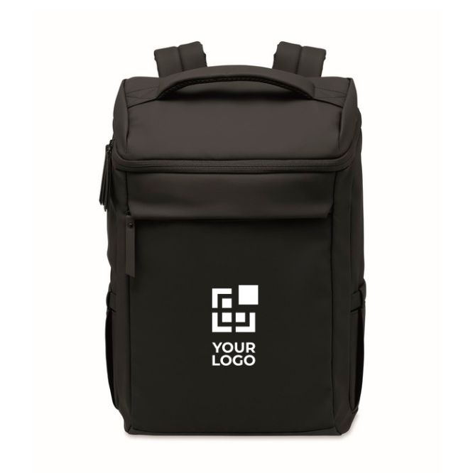 Mochila para portátil de PU con forro RPET con compartimento de 15''