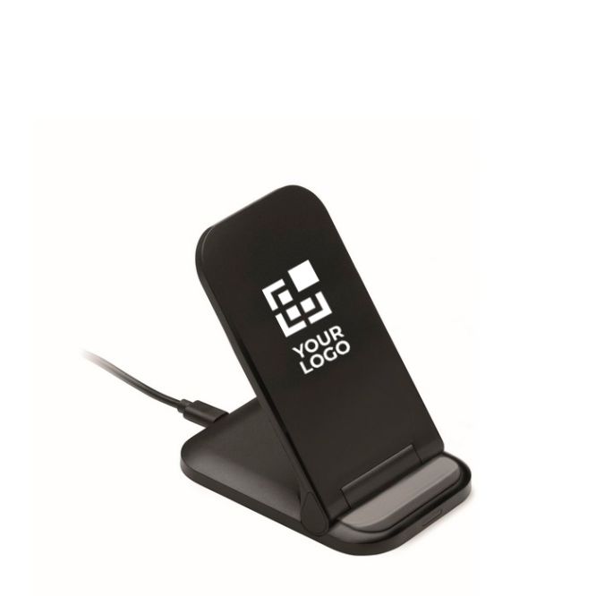 Soporte plegable de carga inalámbrica para móvil y carga USB-C 15W