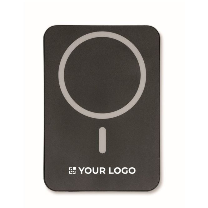 Powerbank magnético ultrafino de aluminio reciclado con cable 5.000mAh