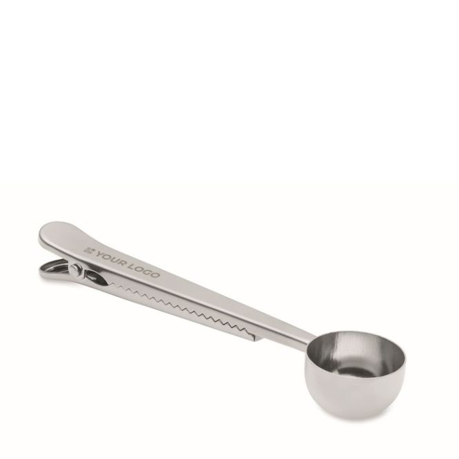 Cuchara medidora de acero inoxidable con clip de cierre 15ml