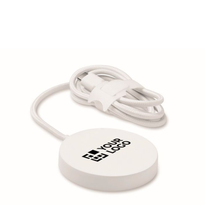 Cargador inalámbrico magnético con cable fijo USB-C de 1 m y 25W