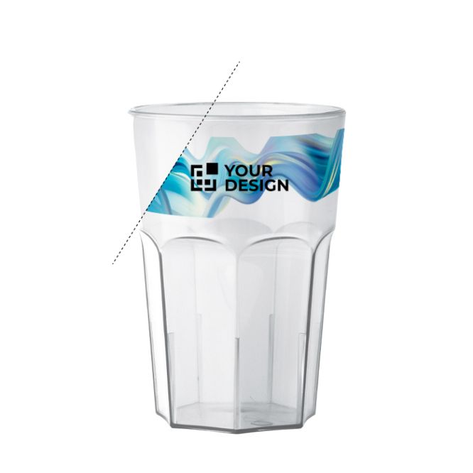 Vaso de plástico reutilizable de Tritan® hecho en Europa 400ml