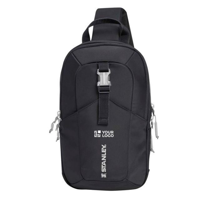 Bolsa bandolera urbana con bolsillos y correa acolchada 9L
