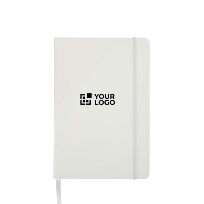 Libreta con cierre elástico y cinta del mismo color A5 hojas a puntos
