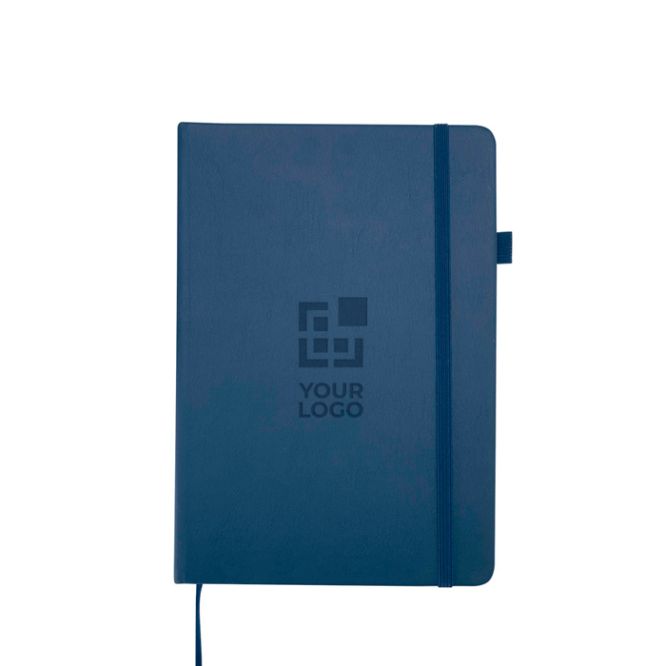 Cuaderno de tapa dura de piel sintética A5 hojas a rayas JournalBooks