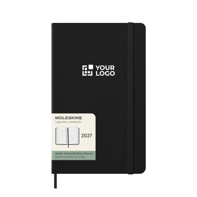Agenda semanal horizontal con bolsillo interior Moleskine