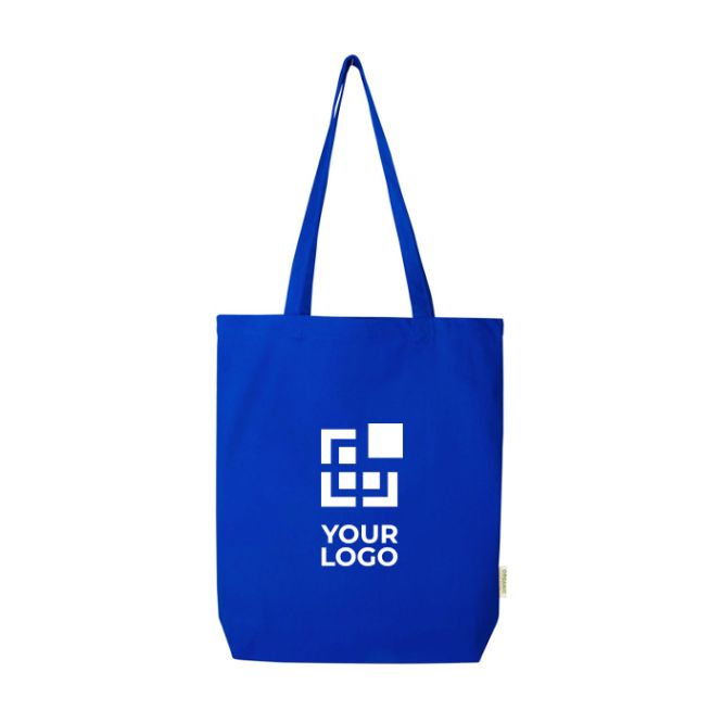 Bolsa tote de algodón orgánico con fondo amplio 11L 180g/m2