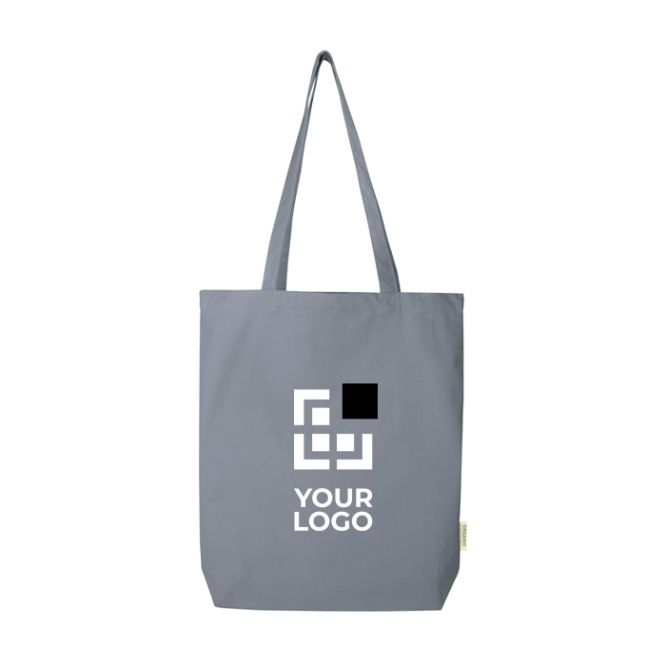 Bolsa tote de algodón orgánico con base ancha 10L 270g/m2