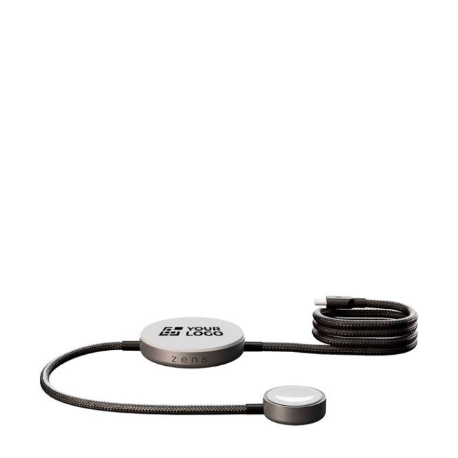 Cargador inalámbrico compacto con USB-C y carga rápida 15W Zens