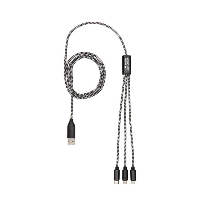 Cable de carga y sincronización 5 en 1 con múltiples conectores