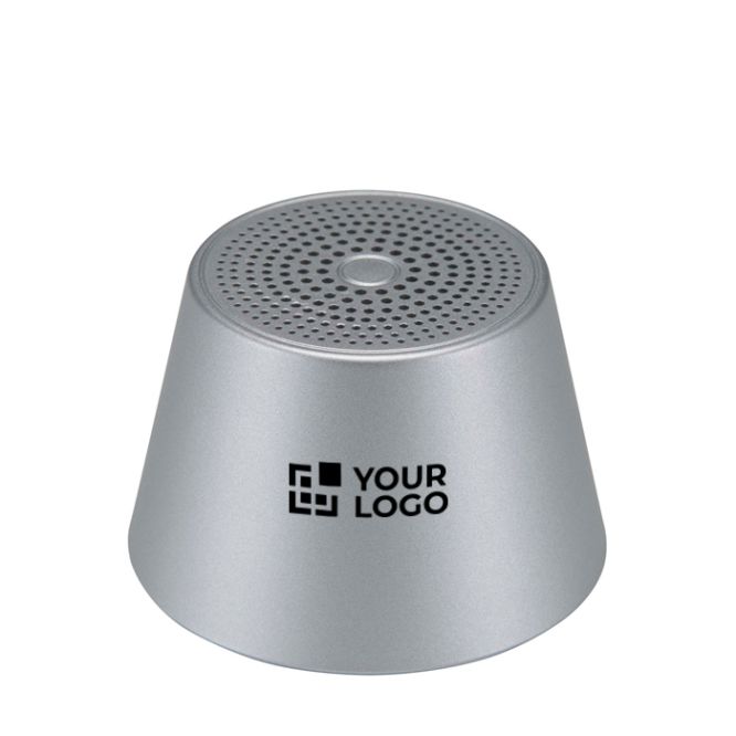 Altavoz magnético compacto con acabado en aluminio y potencia 3W