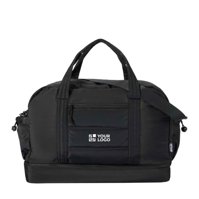 Bolsa de lona de viaje de poliéster reciclado con cremallera 30L