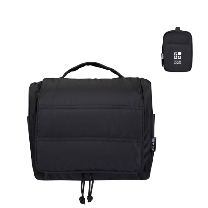 Neceser de poliéster reciclado con colgador acolchado 8L