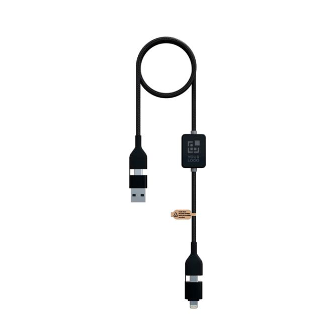 Cable de carga y datos con logo iluminado 60W 1m SCX.design