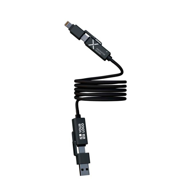 Cable carga magnético ultrarrápido doble entrada 100W SCX.design