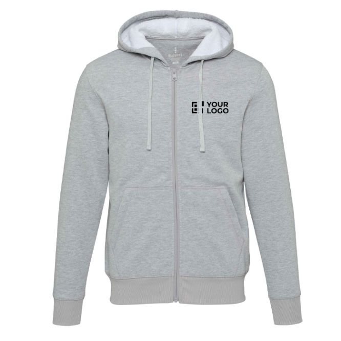 Sudadera algodón reciclado y poliéster unisex con forro sherpa Elevate