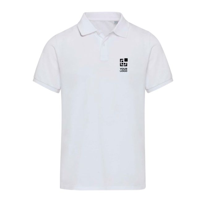 Polo unisex manga corta de algodón con tejido mixto 220 g/m2 Elevate