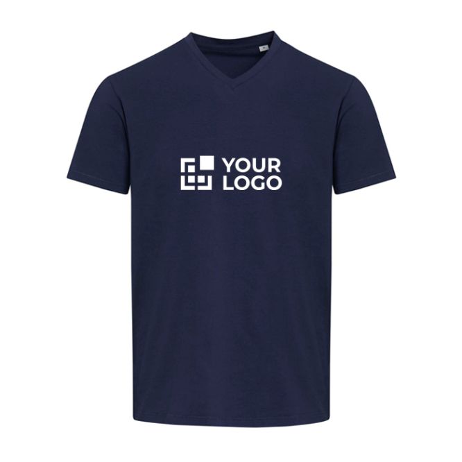Camiseta unisex manga corta cuello pico algodón orgánico 200 g/m2 Elevate