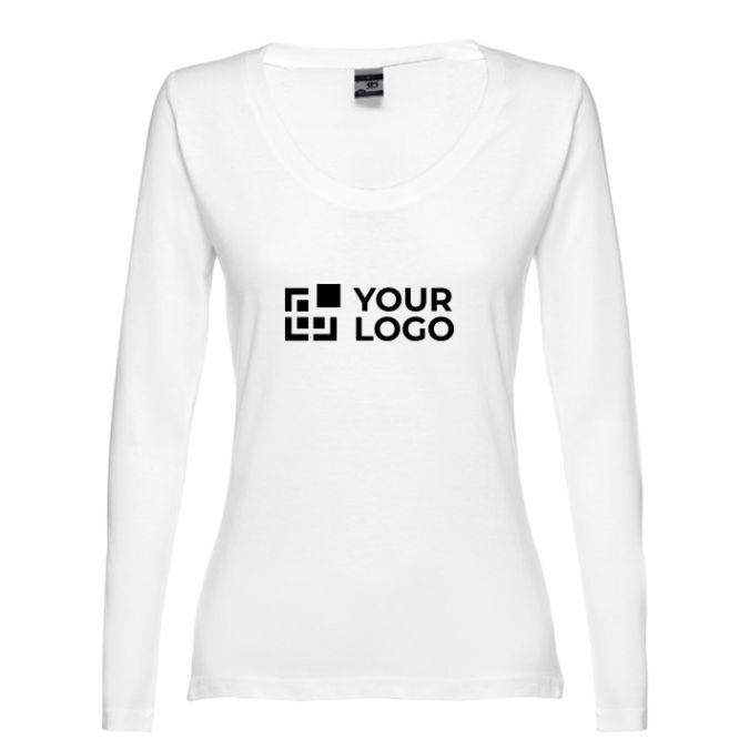 Camisetas para publicidad manga larga mujer vista principal