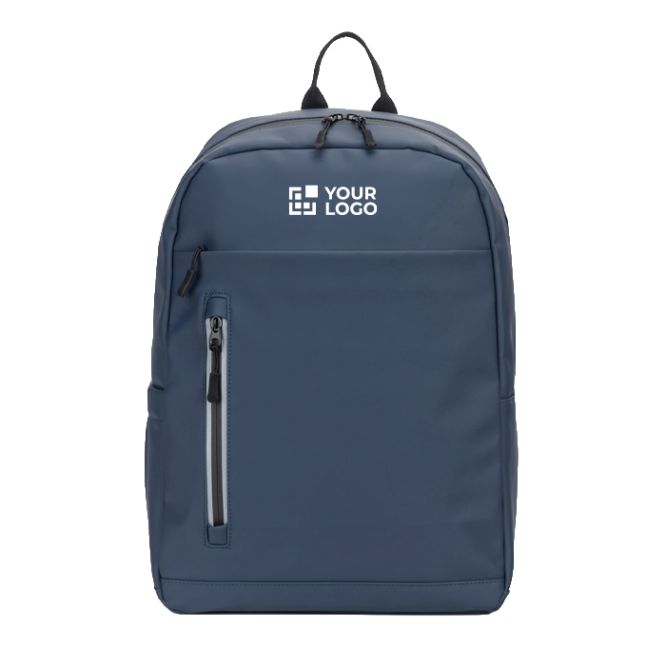 Mochila de cuero sintético con cremalleras impermeables para PC 16
