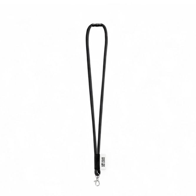 Lanyard tubular liso de poliamida para sublimación fabricado en Europa