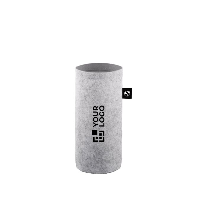 Funda para botella de fieltro reciclado para transporte