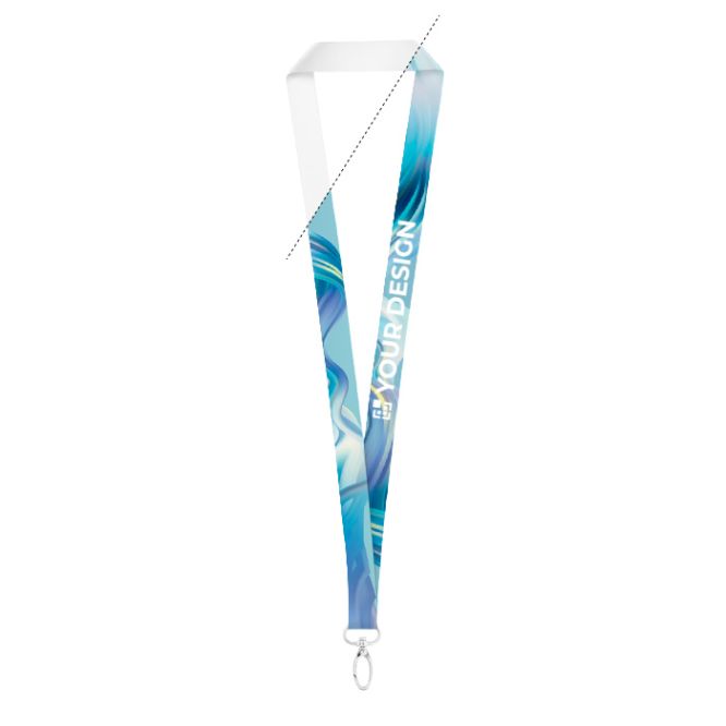 Lanyard de poliéster para sublimación con mosquetón ovalado
