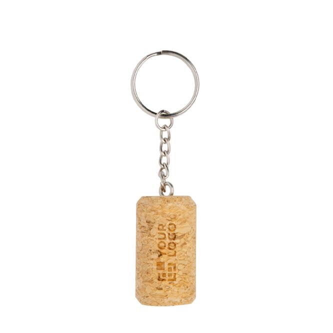 Llavero de corcho natural ideal para poder personalizarse