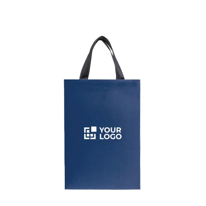 Bolsa de papel premium en acabado mate con asas de tela resistente 7kg