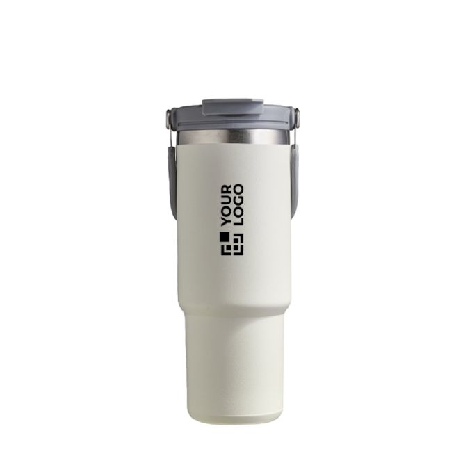 Vaso térmico de acero inoxidable con pajita abatible de boquilla 900ml