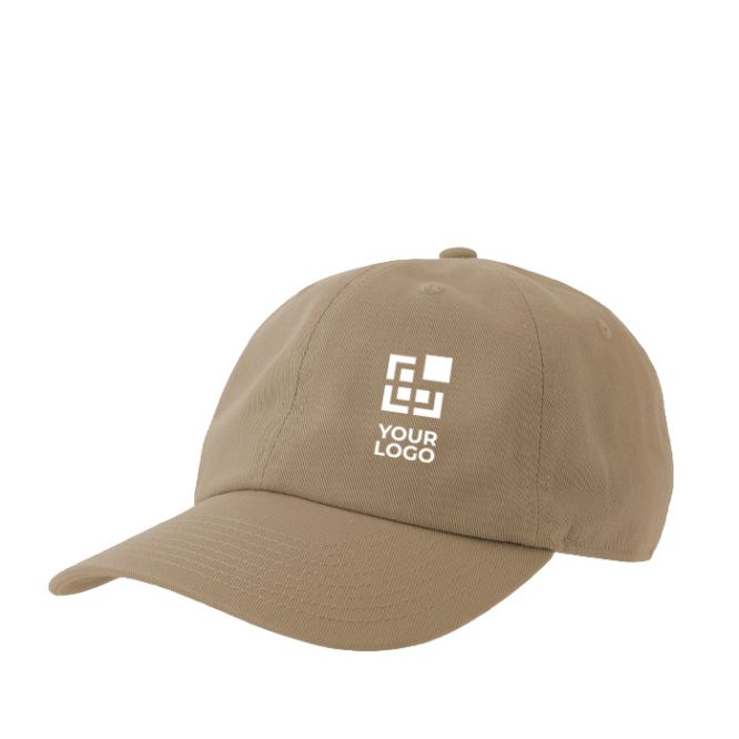 Gorra desestructurada con cierre hebilla y mezcla de algodón 280 g/m2
