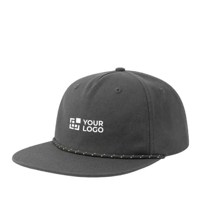 Gorra 5 paneles no estructurada con visera plana reciclada ReTraze®