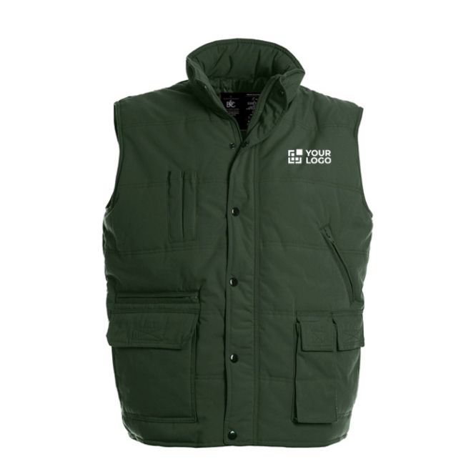 Chaleco de explorador de poliéster térmico e impermeable 285 g/m2 B&C 