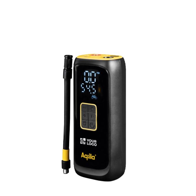 Compresor portátil de inflado rápido con linterna y powerbank de 4000mAh
