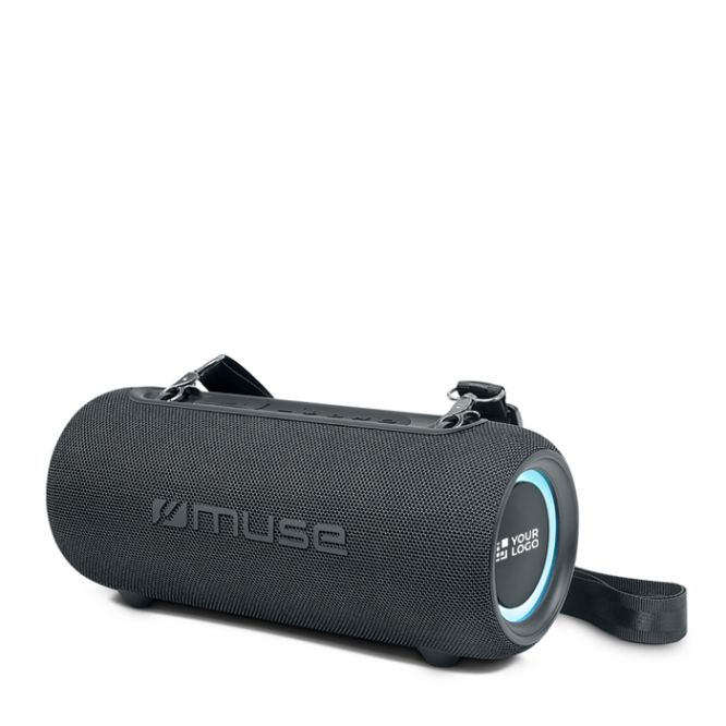 Altavoz Bluetooth portátil con luz y correa resistente agua Muse 30W
