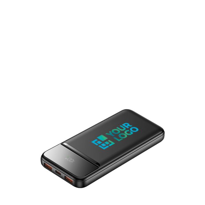 Power bank compacto con carga rápida y pantalla LED 10.000mAh
