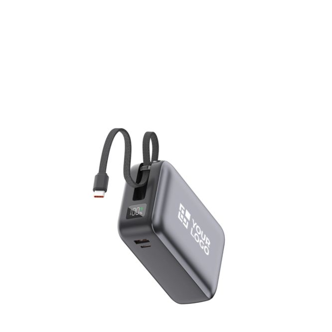 Power bank compacto con carga rápida y pantalla LED 30.000mAh