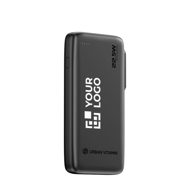 Batería externa con cable retráctil e indicador de carga 10.000 mAh