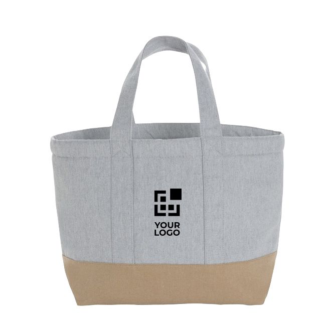 Bolsa nevera pequeña de lona en dos colores vista principal