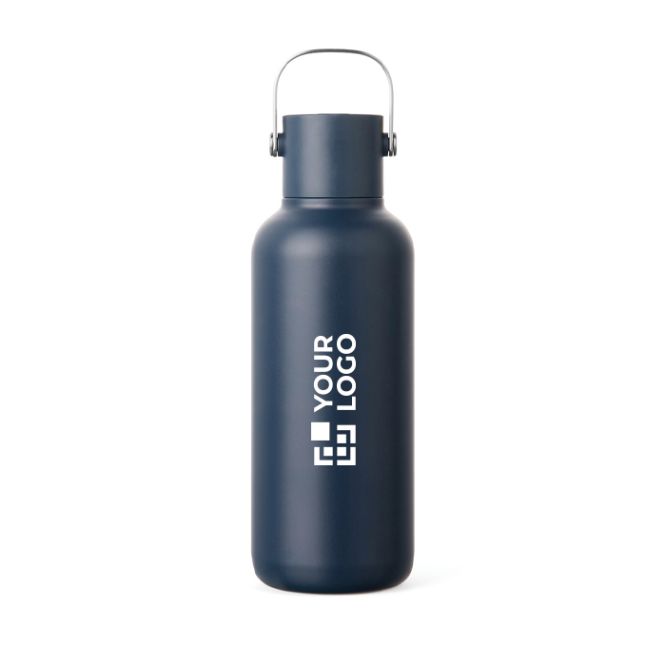 Botella térmica de doble pared con pajita y antigoteo 600ml