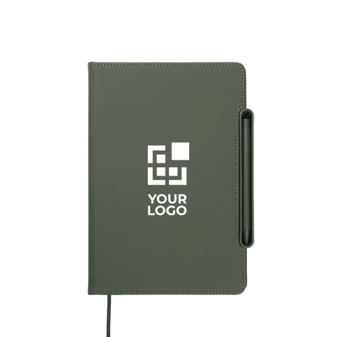 Libreta recargable con soporte para teléfono A5 hojas a rayas